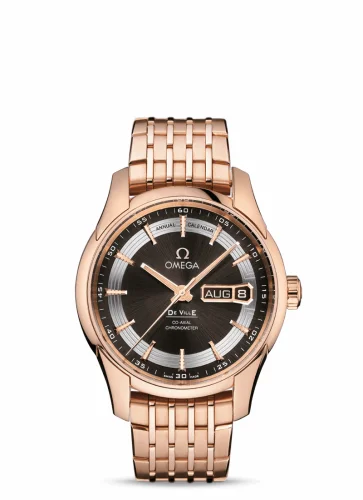 Omega De Ville Hour Vision Co-Axial Annual Calendar Red Gold / Brown / Bracelet 431.60.41.22.13.001 (43160412213001)
